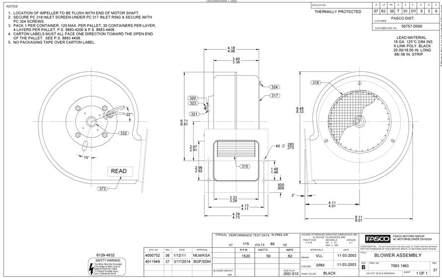 50757-D500 Souffleur centrifuge