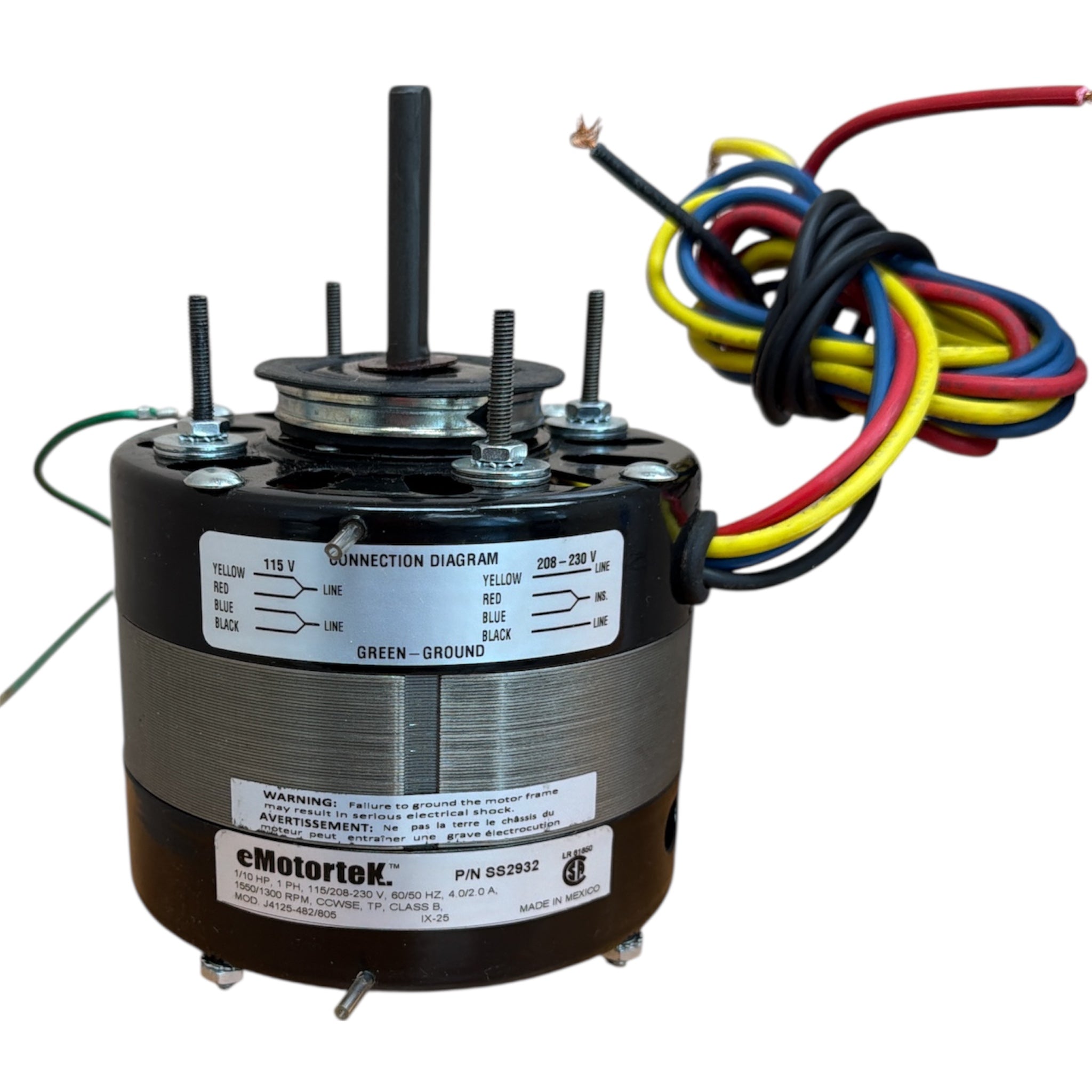 SS2932 HVAC/R Motors, OEM Replacement