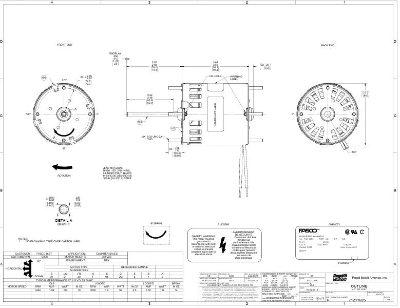 D208 HVAC/R Motors, Fan and Blower Motors