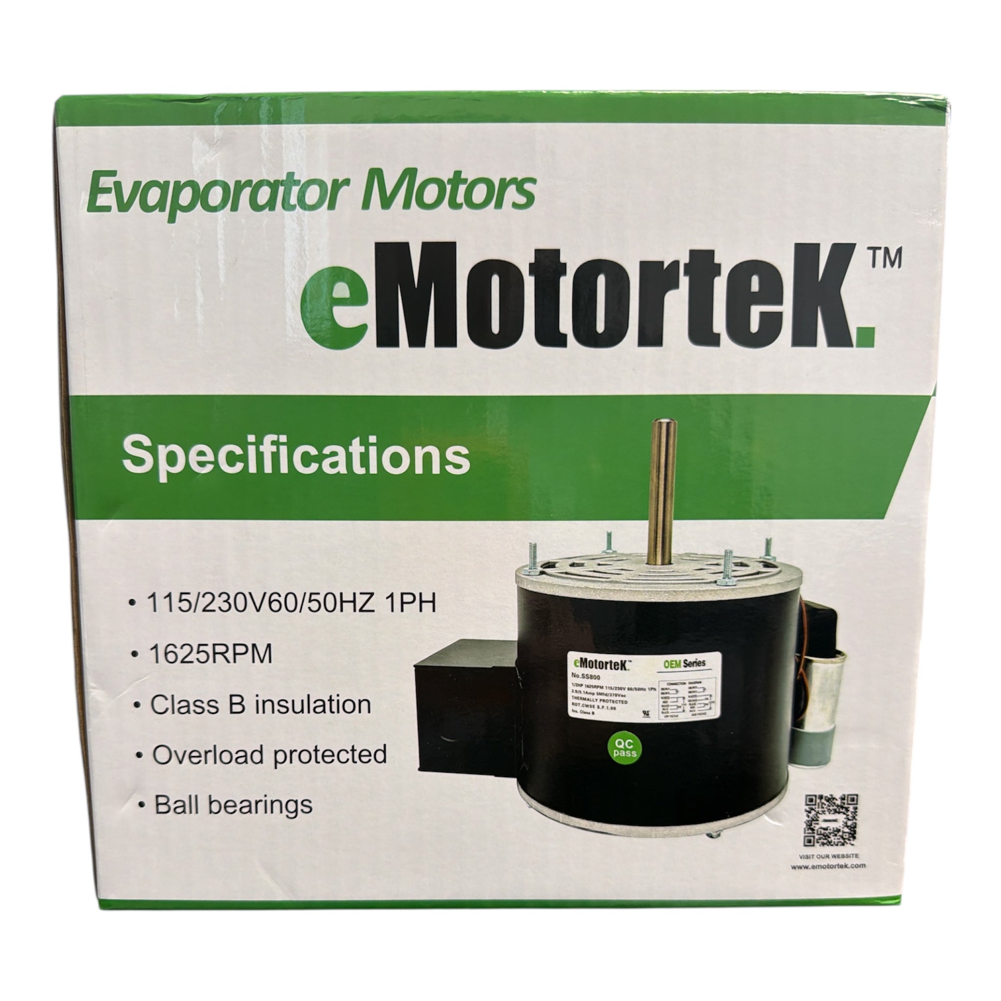 SS800 (7818552), HVAC/R Motors, OEM Replacement Dock Seal Blower Motor