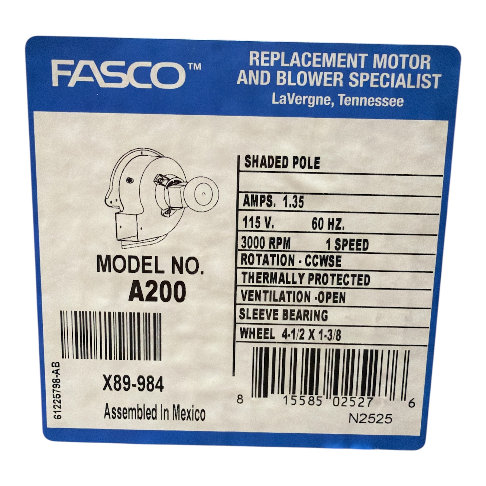 A200 Draft Inducer Blower