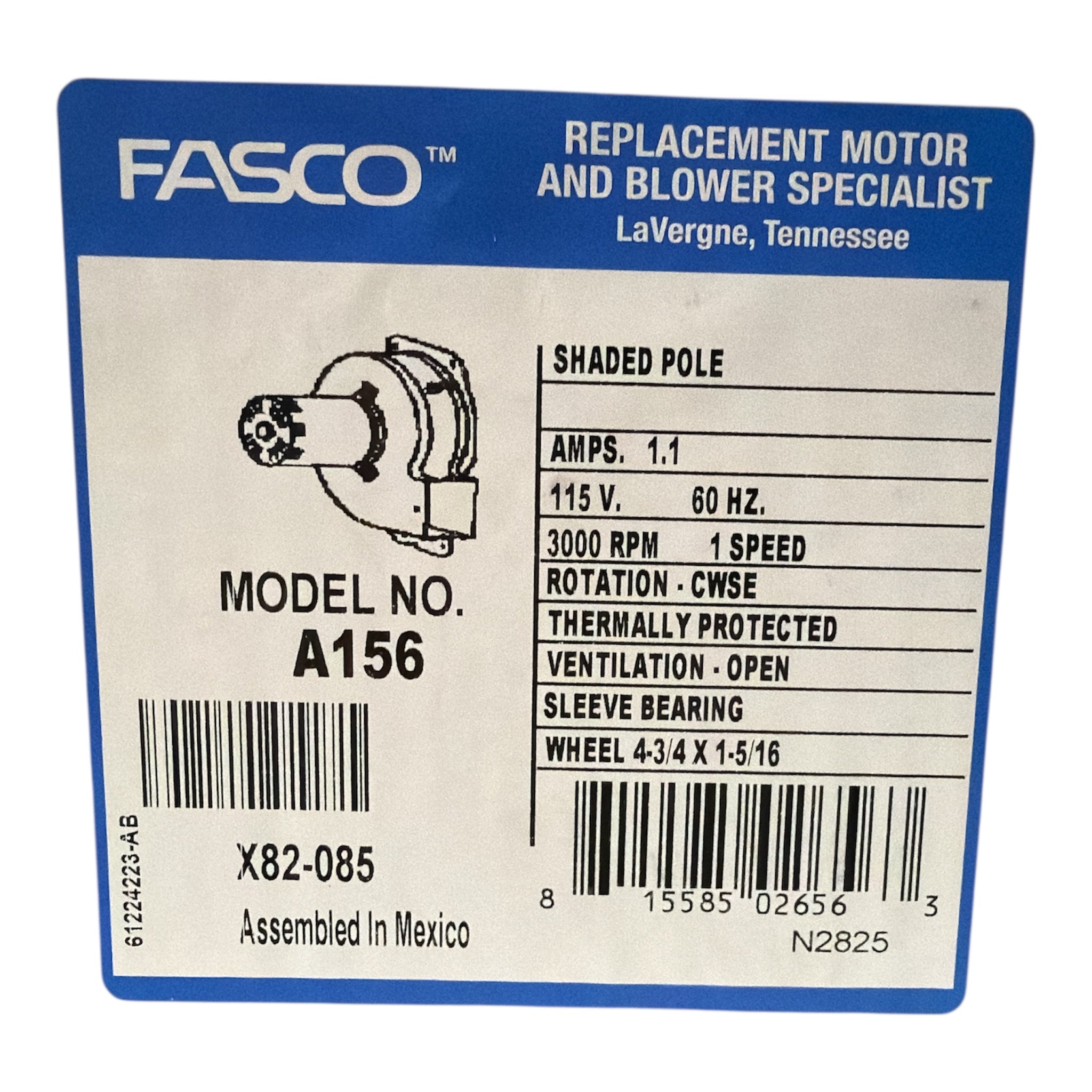 Ventilateur à tirage induit A156