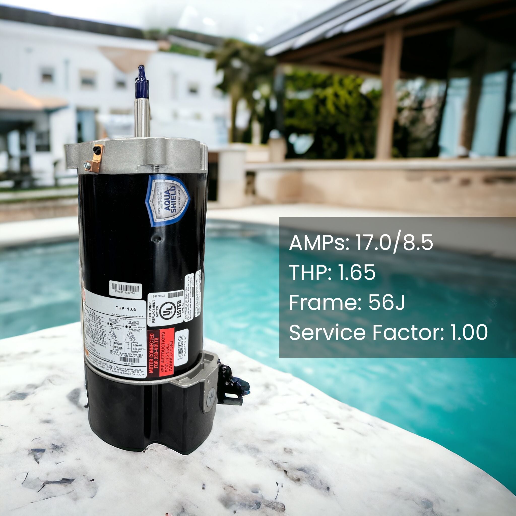 AST165, Moteurs pour piscines et spas