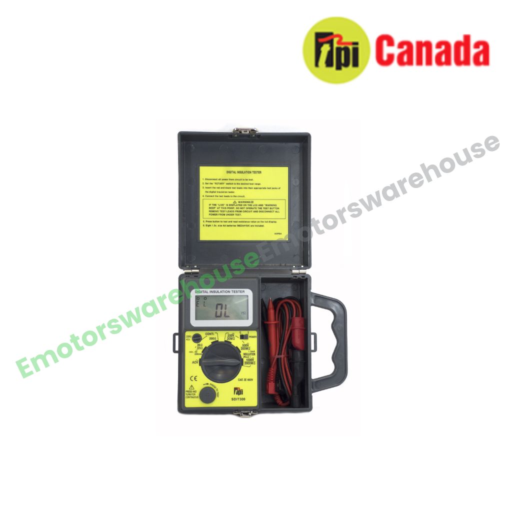 TP-SDIT300 TPI Meters , Digital Insulation Resistance Tester with AC volts