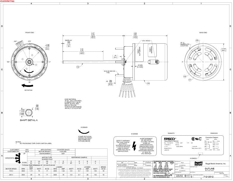 D214 HVAC/R Motors, Fan and Blower Motors