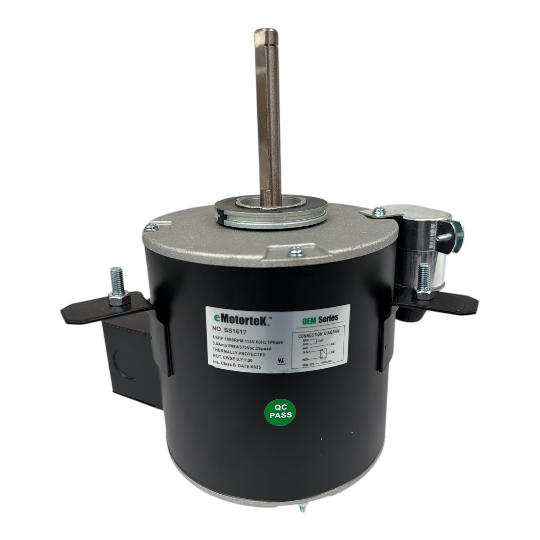 SS1617 HVAC/R Motors, OEM Replacement Elco 3FGMU145-70-6-2V/1, EC-AF-1617, 40101617, ECA-1617, Rosemex EA 01038