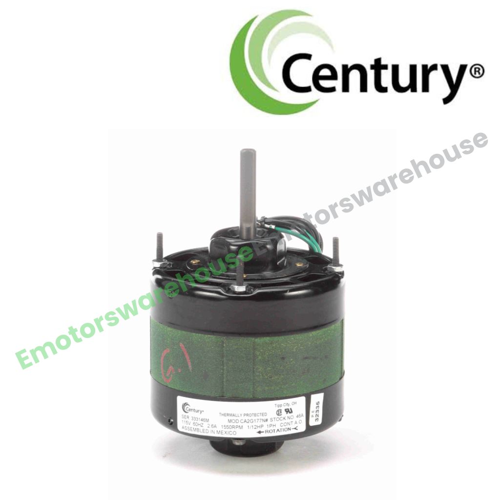 Century 46A, HVAC/R MOTORS, OEM Replacement