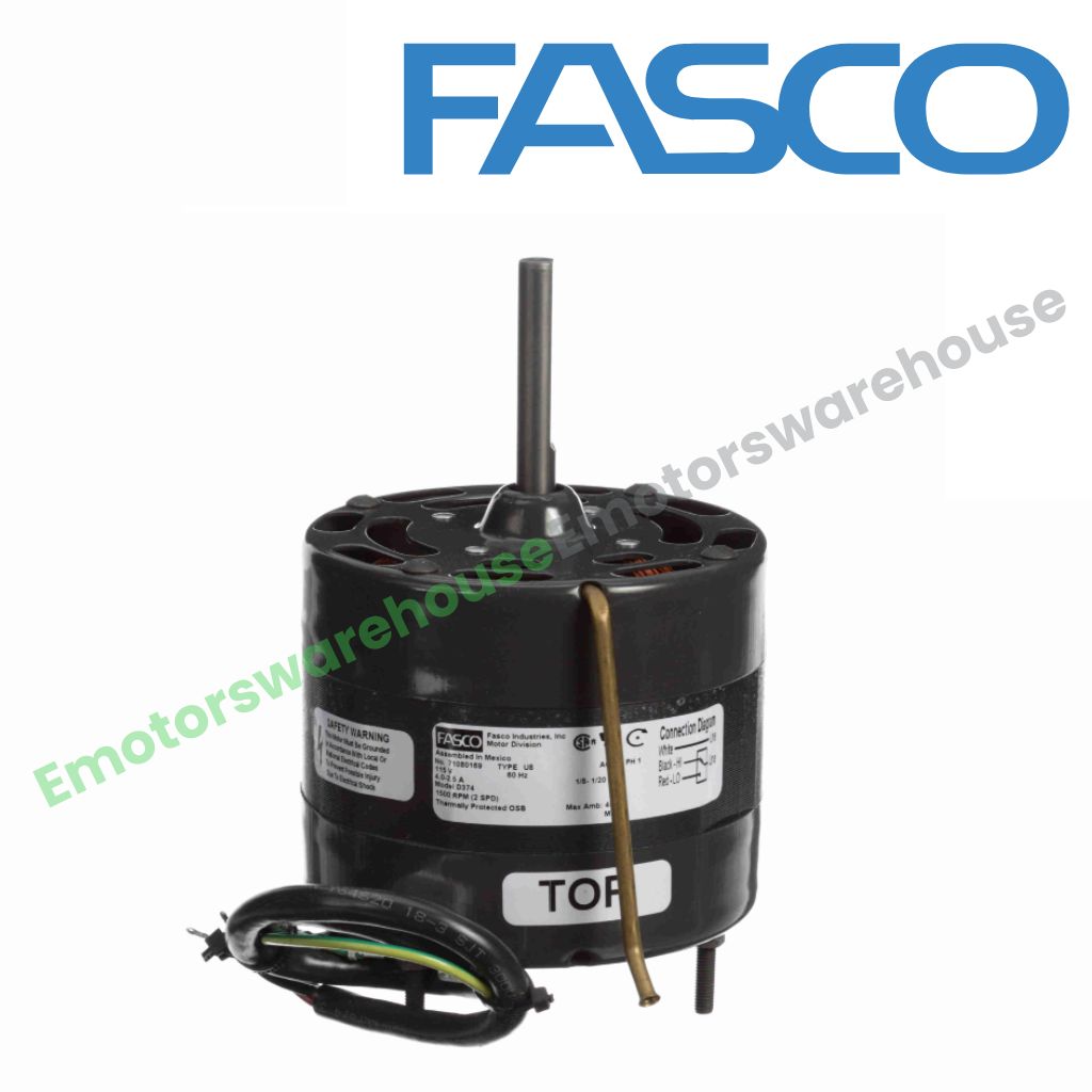 D374 HVAC/R Motors Fan and Blower Motors