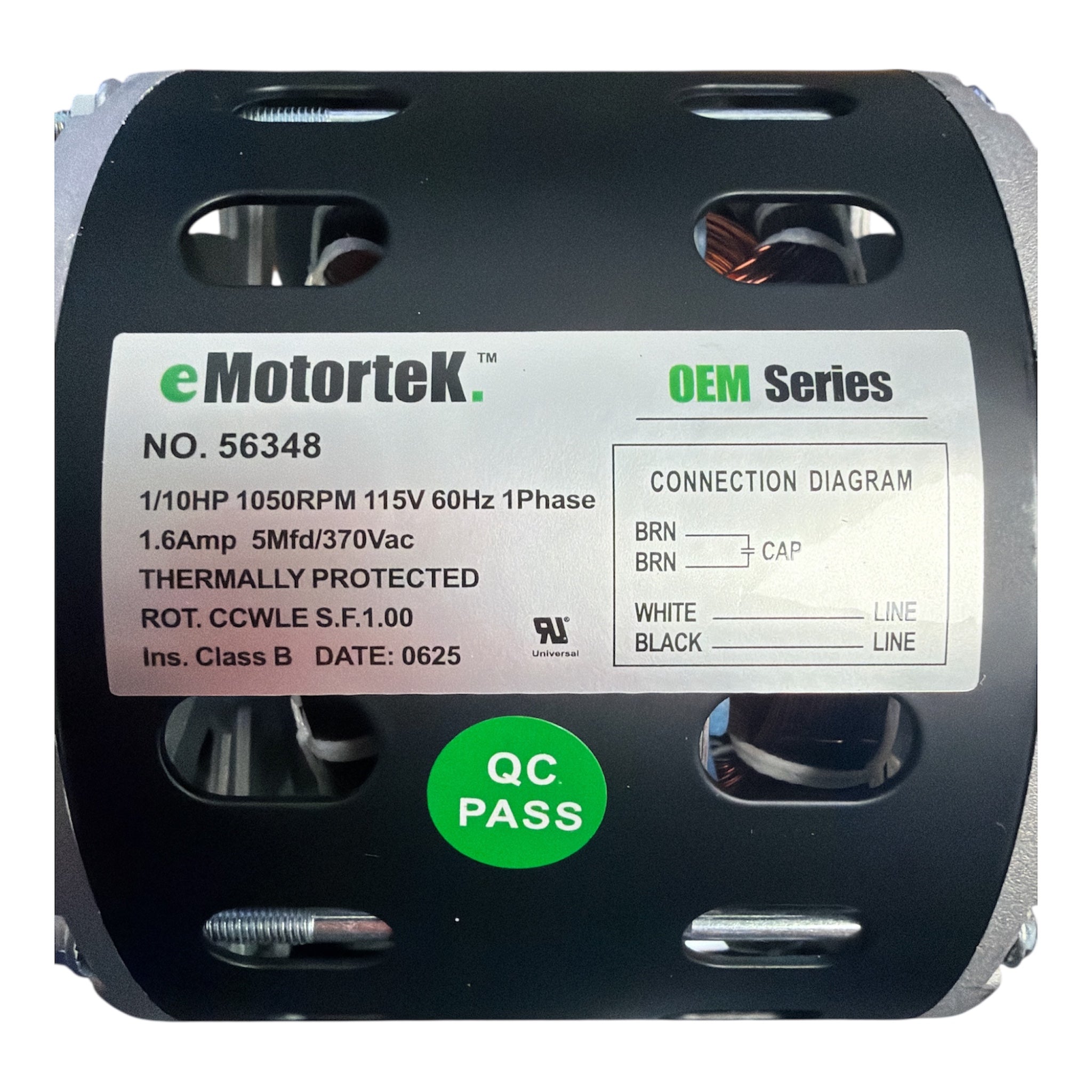 56348 (56348-0) HVAC/R Motors, OEM Replacement Zephyr Z102S