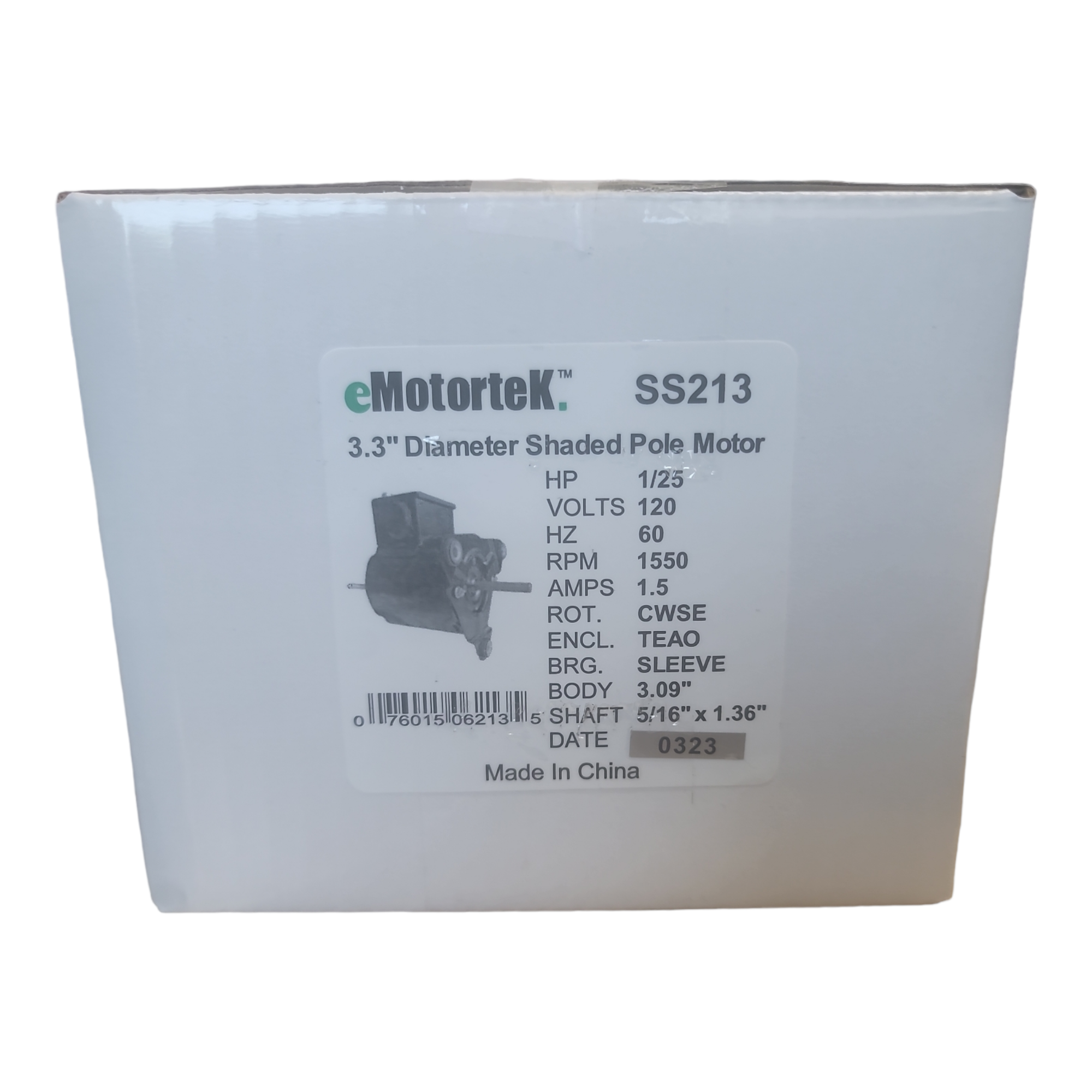 SS213 eMotorteK Replacement Motor for Rotom R213, 8214115068, Fasco D189