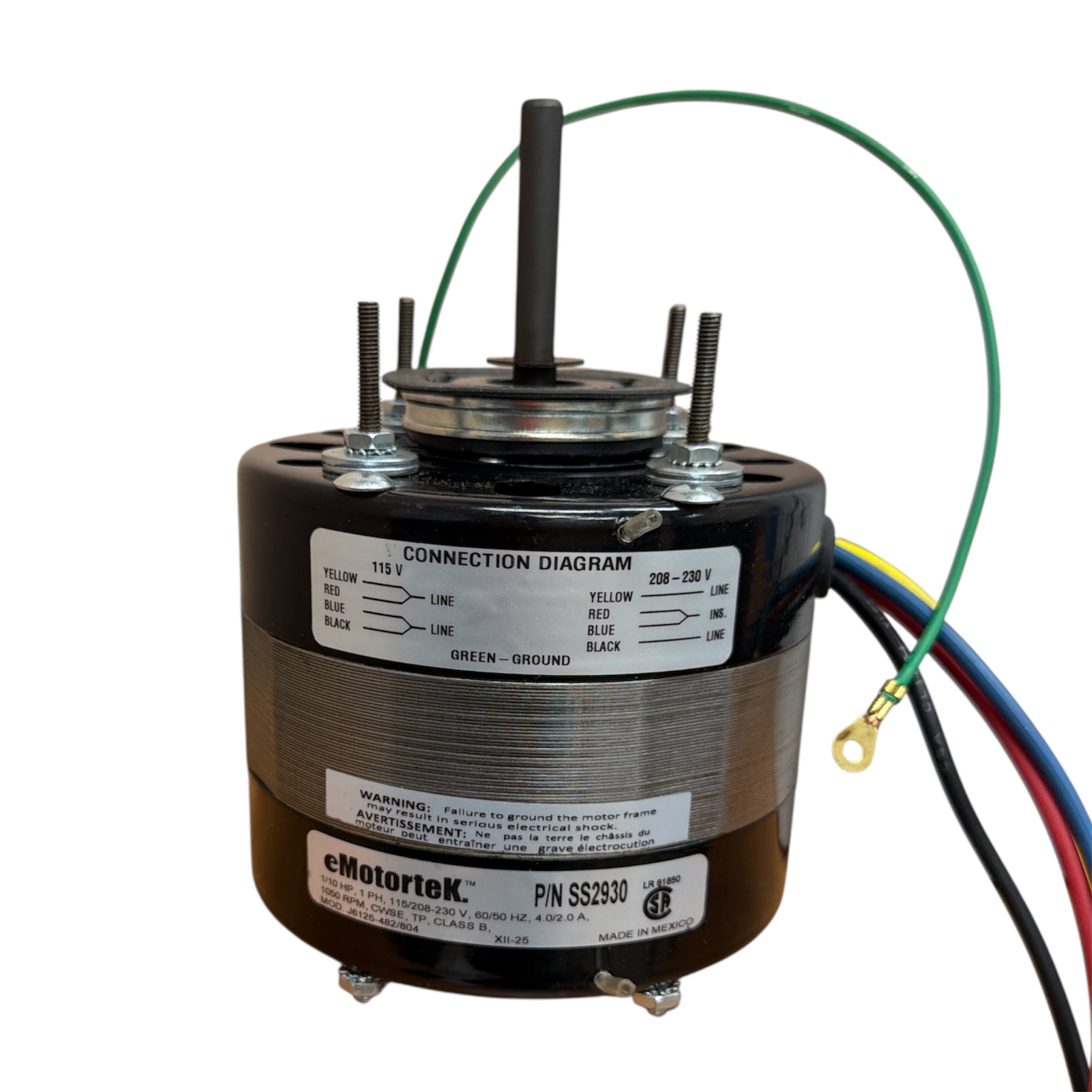 SS2930 HVAC/R Motors, OEM Replacement Reznor 45330 45332