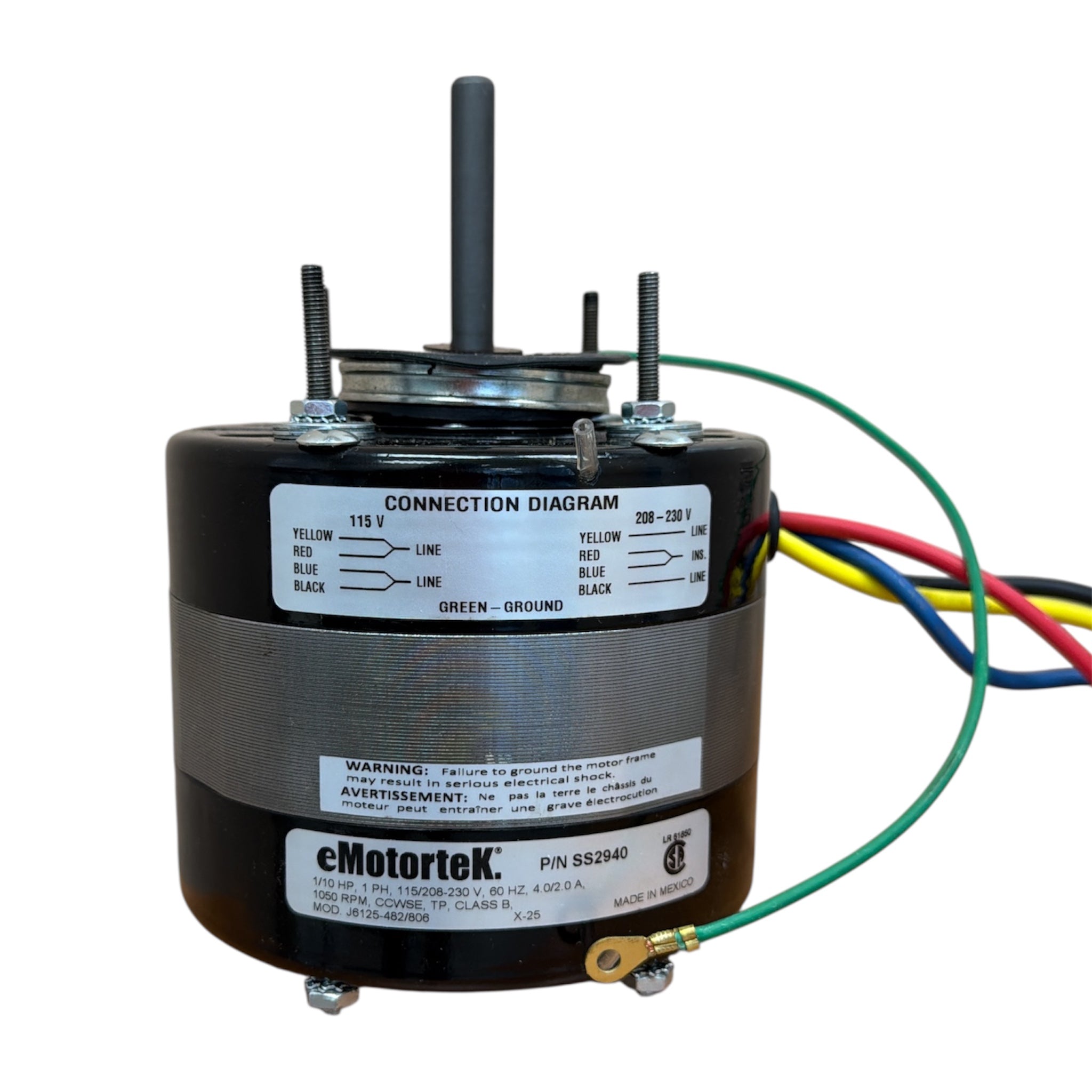 SS2940 HVAC/R Motors, OEM Replacement Reznor