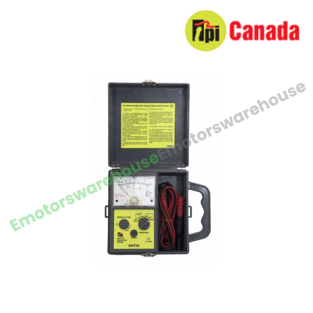 TP-SAIT25 TPI Meters , Analog Insulation Resistance Tester