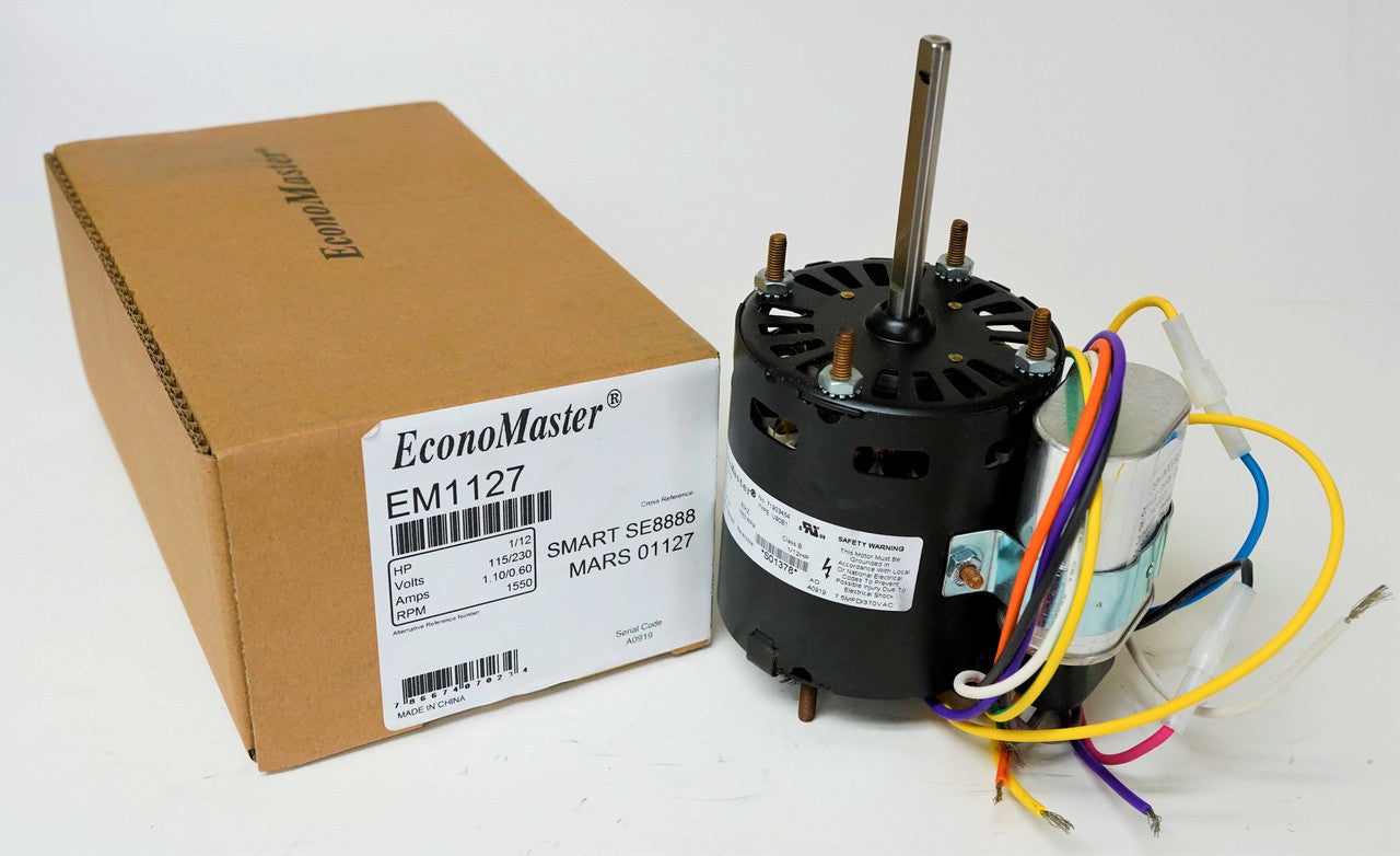 EM1127 HVAC/R Motors, Fan and Blower Motors